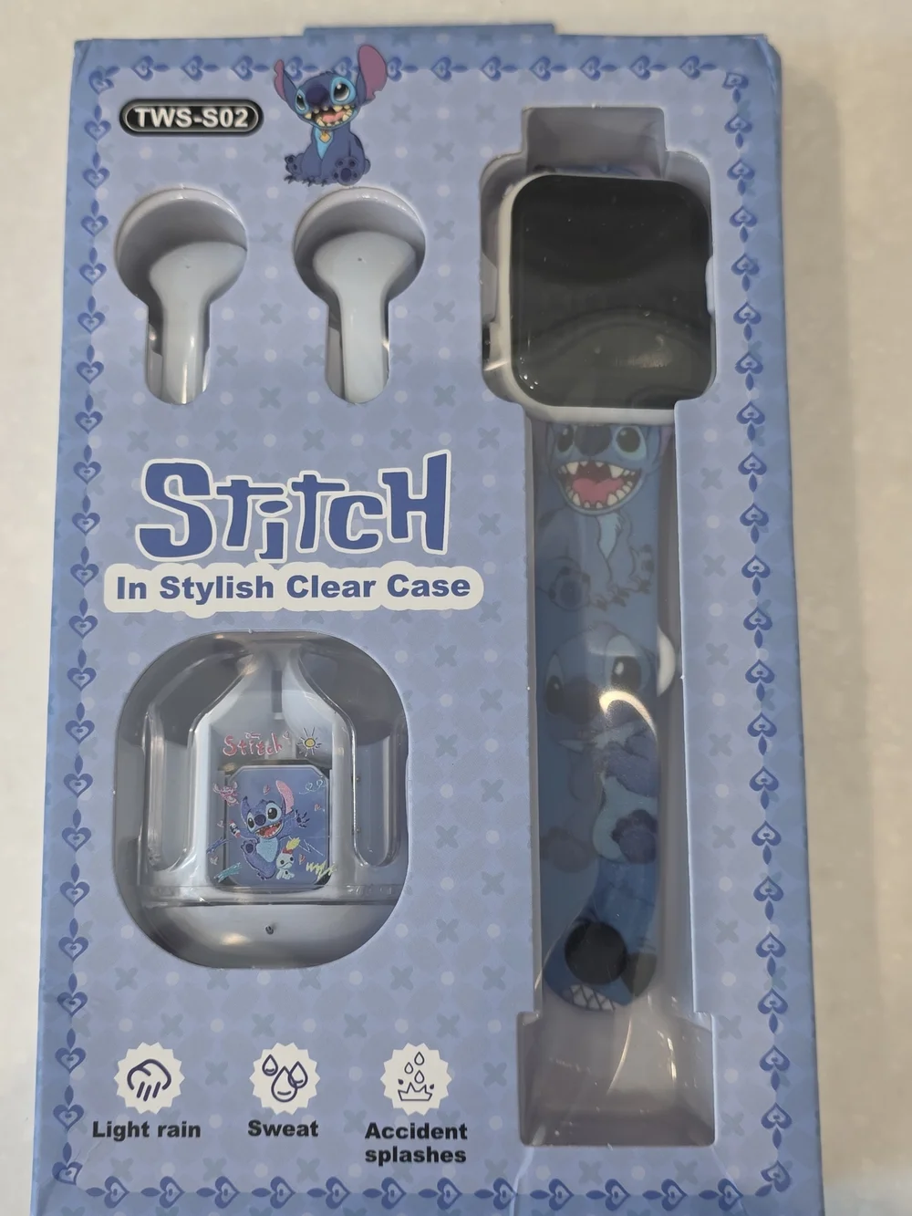 Stitch Wireless Earbuds & Smartwatch Combo